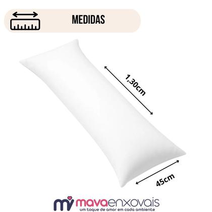 Imagem de Fronha Xuxão Travesseiro de Corpo 400 Fios Capa Almofada c/ Zíper Estampado