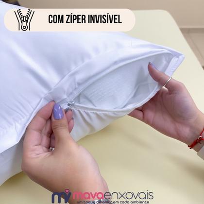 Imagem de Fronha Xuxão Travesseiro de Corpo 400 Fios Capa Almofada c/ Zíper Liso