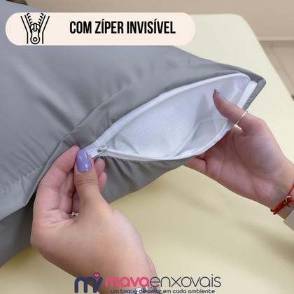 Imagem de Fronha Xuxão Travesseiro de Corpo 400 Fios Capa Almofada c/ Zíper Liso