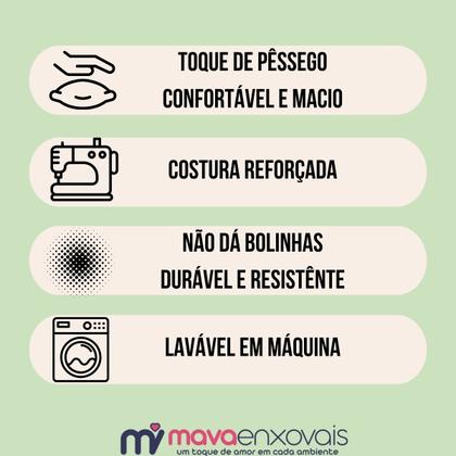 Imagem de Fronha Xuxão Travesseiro de Corpo 400 Fios Capa Almofada c/ Zíper Liso