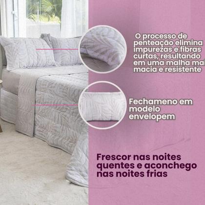 Imagem de Fronhas de Malha 100 Algodão Toque Macio Kit 2 Peças 50x70  FROMAL-2P-A