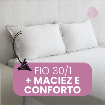 Imagem de Fronhas de Malha 100 Algodão Toque Macio Kit 2 Peças 50x70  FROMAL-2P-A