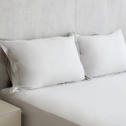 Imagem de Fronhas de Malha 100 Algodão Toque Macio Kit 2 Peças 50x70  FROMAL-2P-A