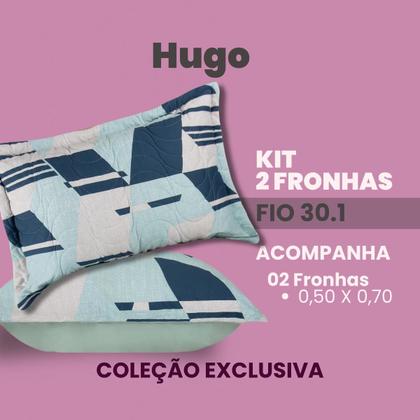 Imagem de Fronhas de Malha 100 Algodão Toque Macio Kit 2 Peças 50x70  FROMAL-2P-A