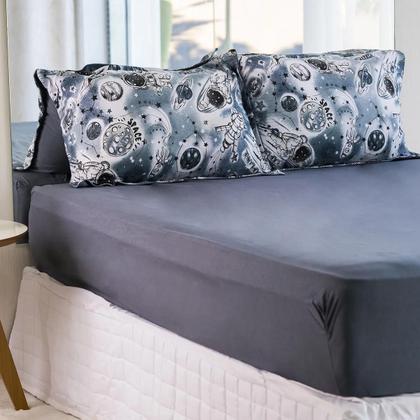 Imagem de Fronhas de Malha 100 Algodão Toque Macio Kit 2 Peças 50x70  FROMAL-2P-A