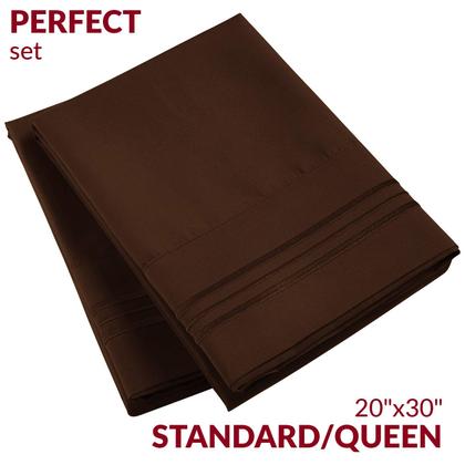 Imagem de Fronhas Mellanni Luxury Extra Soft Cooling Brown