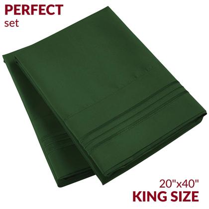 Imagem de Fronhas Mellanni Luxury Extra Soft Cooling King Green