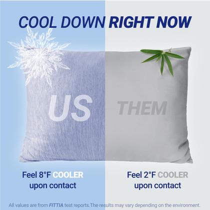 Imagem de Fronhas refrescantes Fittia for Hot Sleepers, pacote com 2, azul