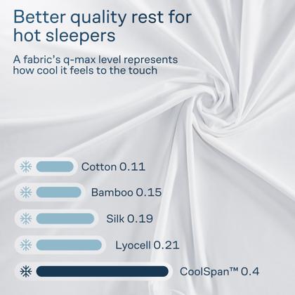 Imagem de Fronhas Refrigerantes Niagara Queen Size, conjunto de 2, cinza claro