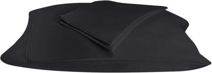 Imagem de Fronhas Utopia Bedding Queen, pacote com 2 unidades, microfibra macia preta