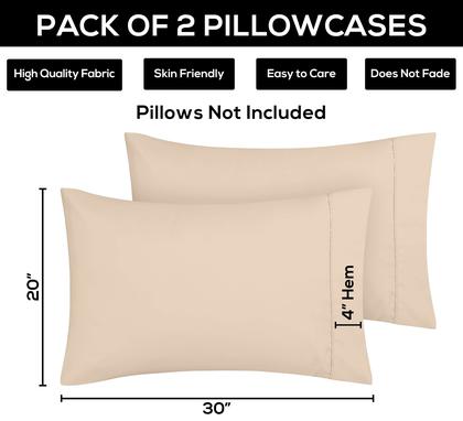 Imagem de Fronhas Utopia Bedding Queen, pacote com 2 unidades, microfibra macia