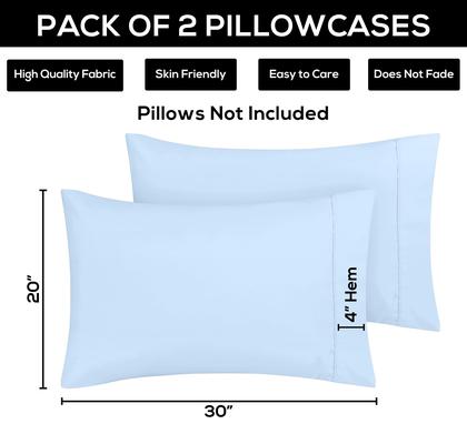 Imagem de Fronhas Utopia Bedding Queen, pacote com 2 unidades, microfibra macia