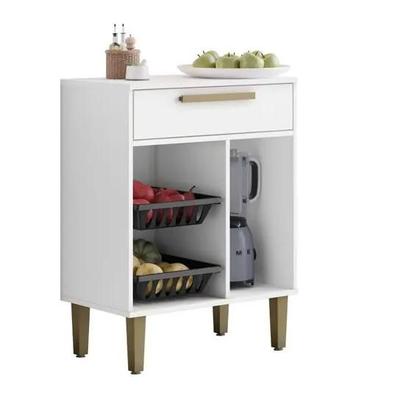 Imagem de Fruteira 1 Porta e 1 Gaveta Lorena Kaiki Móveis - Branco