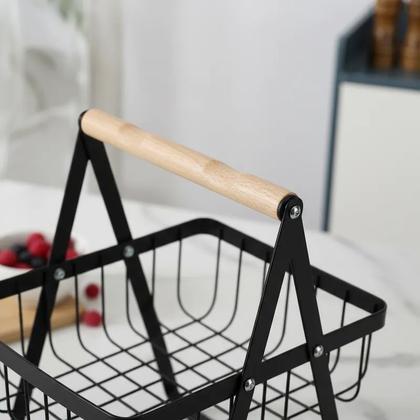 Imagem de Fruteira De Mesa Organizador Cesto Frutas Cozinha Multiuso Metal 3 andares Legumes Aramado