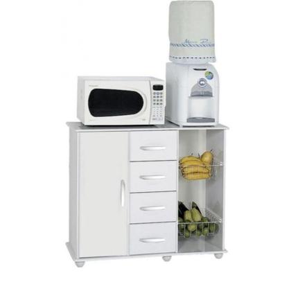 Imagem de Fruteira Multiuso 1 Porta 4 Gavetas Camila Primus - Branco