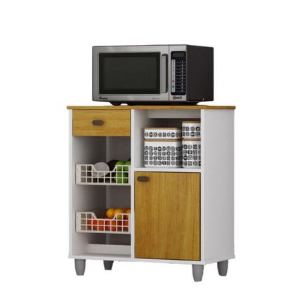 Imagem de Fruteira Multiuso Nature 1 Porta 1 Gaveta Suporte para microondas bebedouro