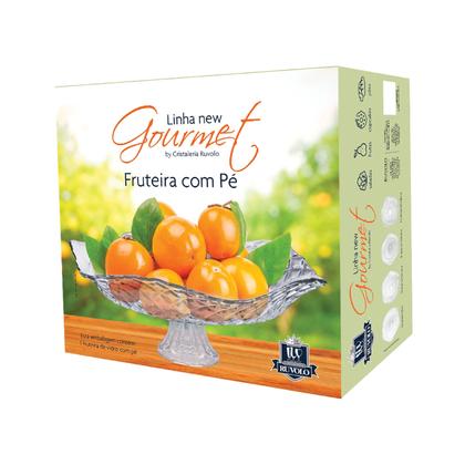 Imagem de Fruteira Saladeira De Vidro Para Mesa Gourmet Suporte Fruta