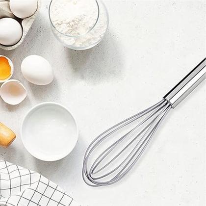 Imagem de Fue Batedor de Ovos Claras Aço Inox Hastes de Silicone 30cm Em Casa Tem