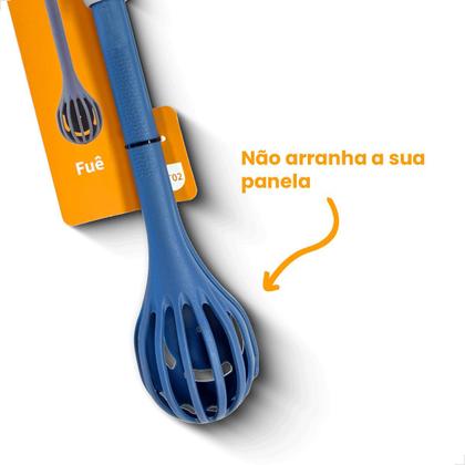 Imagem de Fuê de Polipropileno Com Cabo Utensilio de Cozinha para Mexer Creme E Ovos FT02 ZOLELE