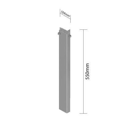 Imagem de Fueiro Canto Inferior Esquerdo Antigo 550 X 104 Mm Carreta