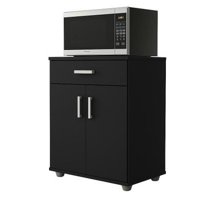 Imagem de Full Armário Balcão Suporte Microondas Cozinha Mell Preto