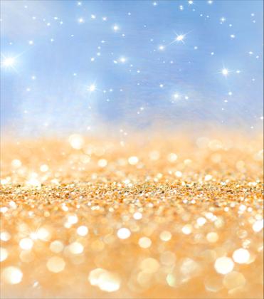 Imagem de Fundo Fotografico em Tecido Glitter Brilho Azul e Dourado -150x170cm