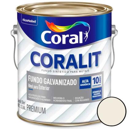 Imagem de Fundo Galvanizado Coralit 3,6 Litros Branco - 5202670 - CORAL