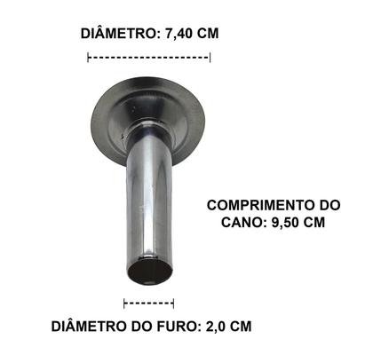 Imagem de Funil boca Nº10 inox para moedor de carne embutidos linguiça