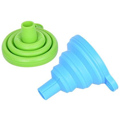 Imagem de Funil De Silicone Dobrável Pequeno Retrátil Cozinha Prático