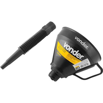 Imagem de Funil Plástico, Bico Flexível, Preto, 160 mm, Vonder OstenVonder