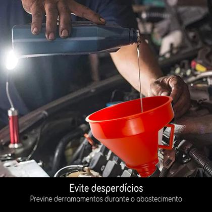 Imagem de Funil Plastico Grande Bico Flexivel Multiuso Gasolina Oleo