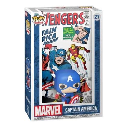 Imagem de Funko Pop Comic Covers Marvel 27 Captain America