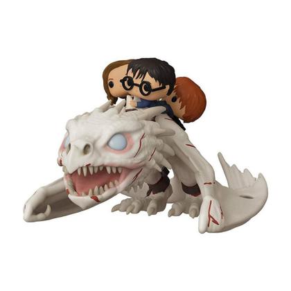 Imagem de Funko Pop Harry Potter 93 Harry, Hermione e Ron Gringotts Dragon