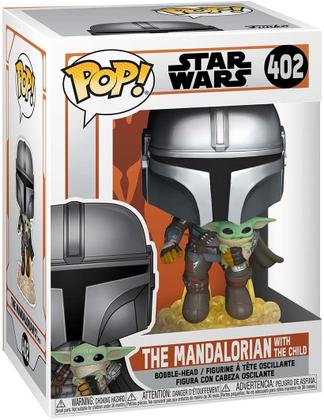 Imagem de Funko Pop Mandalorian with Baby Yoda 402 - Star Wars The Mandalorian