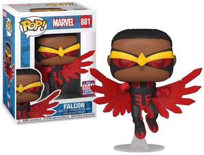 Imagem de Funko POP! Marvel: Falcon 881 (Exclusivo Compartilhado Virtual Funkon da Convenção de Verão de 2021)