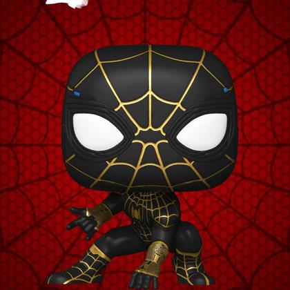 Imagem de Funko POP Marvel Spider Man No Way Home Spider-Man Black & Gold Suit 911