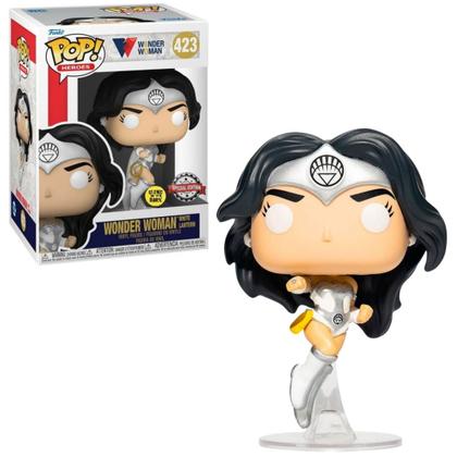 Imagem de Funko Pop Wonder Woman White Lantern GITD 423 Mulher Maravilha