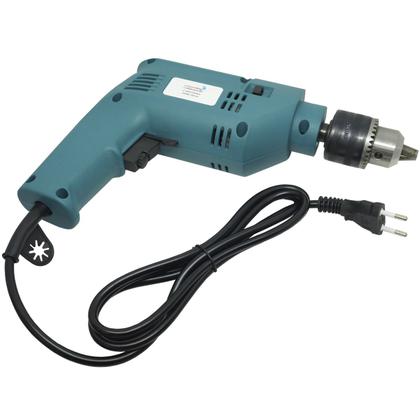 Imagem de Furadeira de Impacto 3/8 10mm Profissional 550W Reversível com Cabo Empunhador 220V Importway