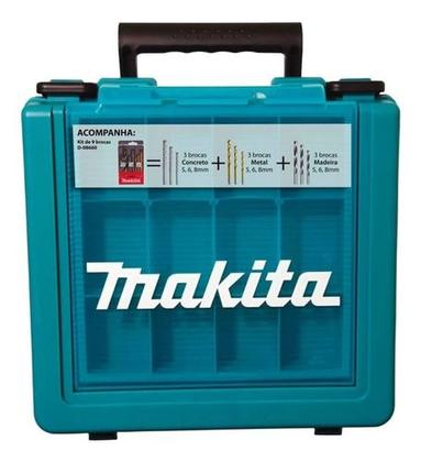 Imagem de Furadeira De Impacto 760w Hp1640kx1 Makita - 220v Cor Azul-turquesa