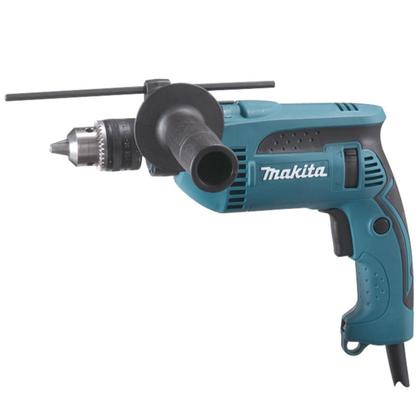 Imagem de Furadeira de Impacto Makita, 760W com Kit Brocas Makita  Profissional  HP1640