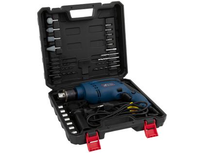 Imagem de Furadeira de Impacto Nell 650W Velocidade Variável e Reversível 1/2” com Maleta 27 Peças MB7130