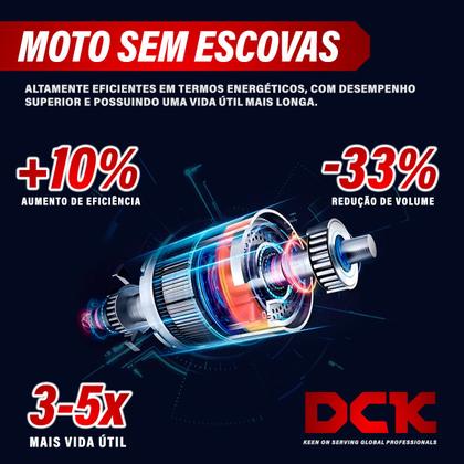 Imagem de Furadeira De Impacto Sem fio DCK 850w Com Maleta 2 Baterias