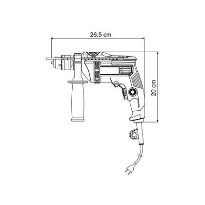 Imagem de Furadeira de impacto tramontina 1/2" 500w 127v linha hobby 42360/210