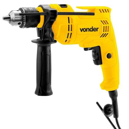 Imagem de Furadeira de Impacto Variável Reverso 13mm 550w Para Madeira Concreto Vonder