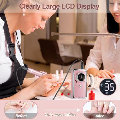 Imagem de Furadeira de pregos elétrica Meremit 35000RPM com display LCD de 11 bits