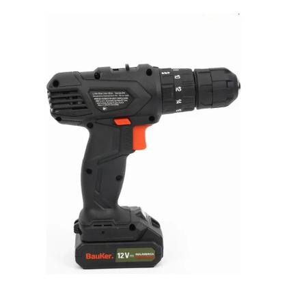Imagem de Furadeira E Parafusadeira 3/8 12v 220v Bauker Preto 12v 60