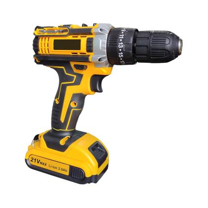 Imagem de Furadeira e Parafusadeira A Bateria 21v Max Sem Fio Bivolt Com Kit 26 Peças Maleta