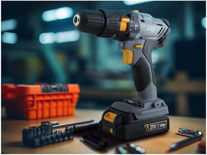 Imagem de Furadeira e Parafusadeira de Impacto WAP a Bateria 1500 mAh com Maleta K21 ID01