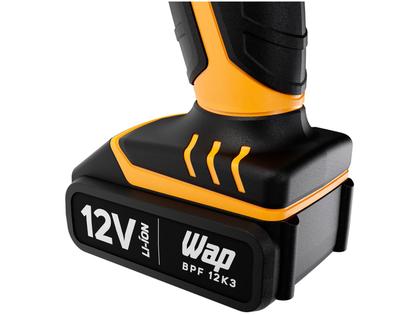 Imagem de Furadeira e Parafusadeira Wap a Bateria 12V com Maleta 13 Peças BPF 12K3