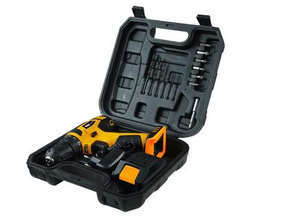 Imagem de Furadeira e Parafusadeira Wap a Bateria 12V com Maleta 13 Peças BPF 12K3